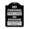 Signmission No Parking Fire Lane No Estacione Zona Contra Incendio Heavy-Gauge Alum, 24" x 18", BS-1824-23729 A-DES-BS-1824-23729 - alternate 1